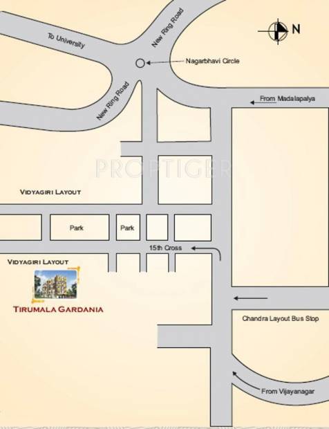 Images for Location Plan of Tirumala Tirumala Gardenia