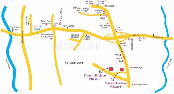 Location Plan Salvos Shivam Residency Location Plan