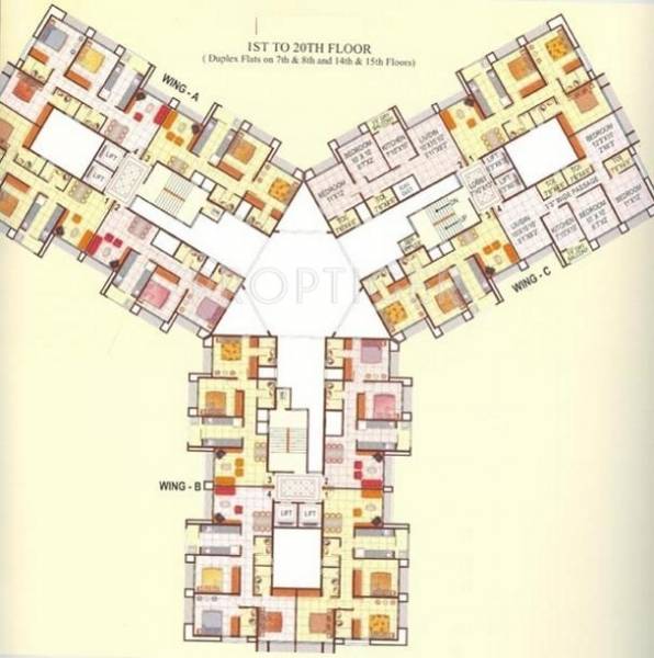  swapnalok-towers Wing A Cluster Plan