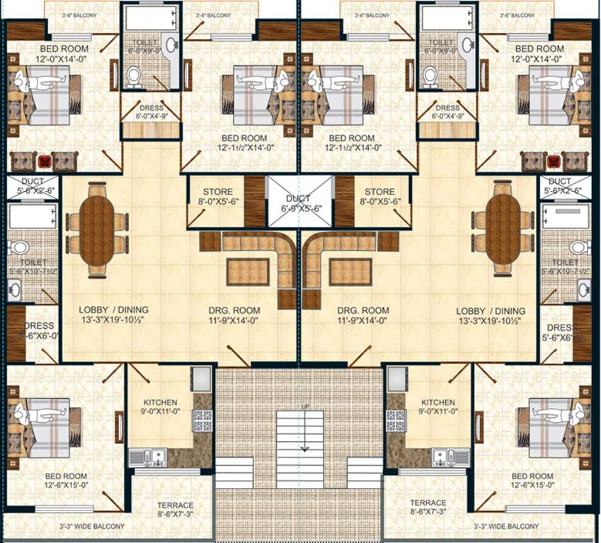 Images for Cluster Plan of Pushpanjali Upvan Apartments