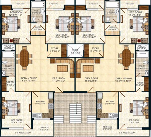 Images for Cluster Plan of Pushpanjali Upvan Apartments Images for Cluster Plan of Pushpanjali Upvan Apartments