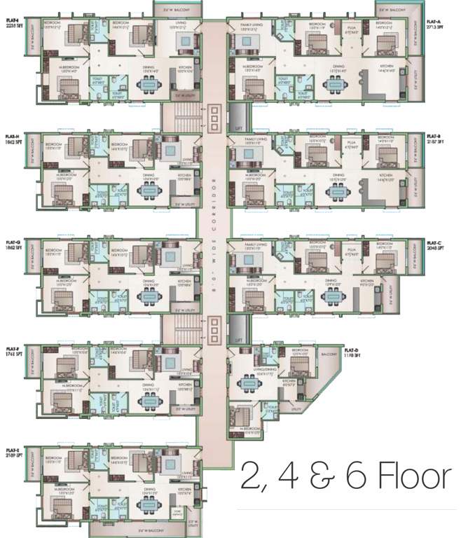 ravi gayathri heights Images for Cluster Plan of Jain Ravi Gayathri Heights