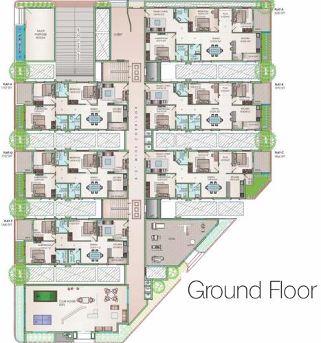  ravi-gayathri-heights Images for Cluster Plan of Jain Ravi Gayathri Heights
