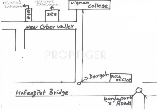 Images for Location Plan of Hanuma Construction Srivasam