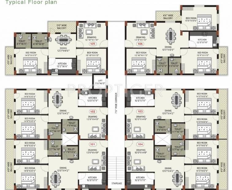 Images for Cluster Plan of Arya Arya Residency