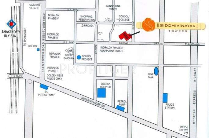  siddhivinayak towers Images for Location Plan of Ashish Estates Siddhivinayak Towers