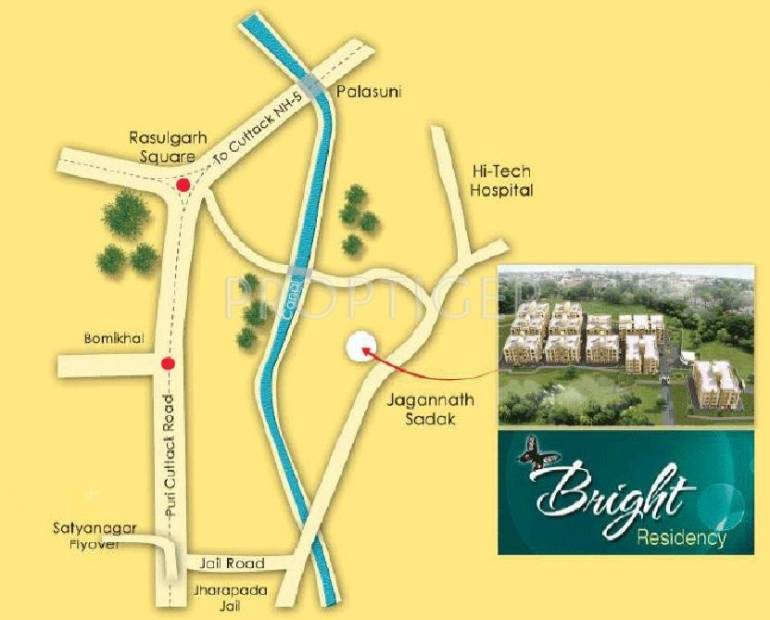  bright-residency Images for Location Plan of Arya Bright Residency