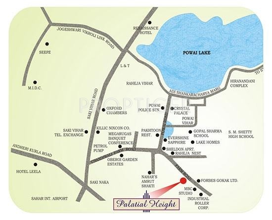Dedhia Group Builders and Developers Palatial Height Location Plan