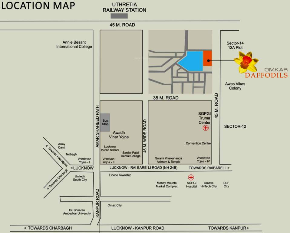 daffodils Images for Location Plan of Omkar Daffodils