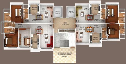  enchante-panchsheel-chsl Images for Cluster Plan of Bajaj Enchante Panchsheel CHSL