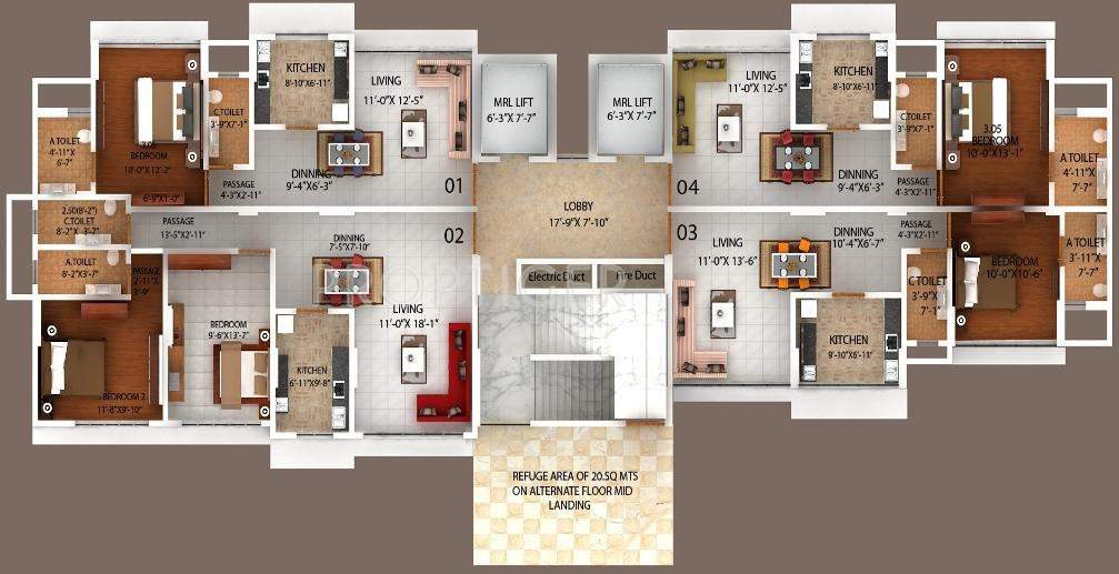  enchante panchsheel chsl Images for Cluster Plan of Bajaj Enchante Panchsheel CHSL