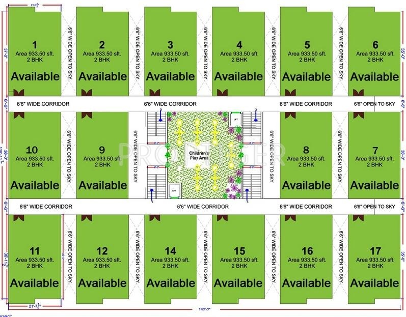  belmor Single Tower Cluster Plan