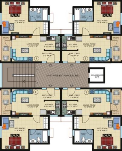 Images for Cluster Plan of Pushpanjali Vaidik Resort Apartment