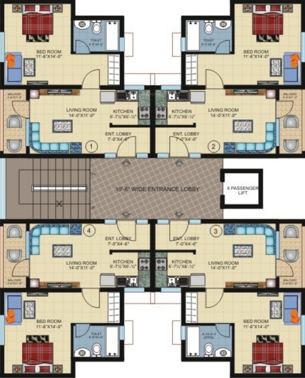 Images for Cluster Plan of Pushpanjali Vaidik Resort Apartment