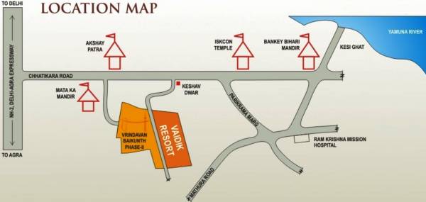 Images for Location Plan of Pushpanjali Vaidik Resort Apartment