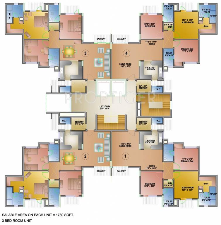  royale Tower 2 Cluster Plan