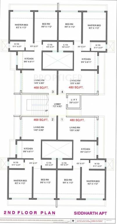 Images for Cluster Plan of Aditya Developers Mumbai Siddharth