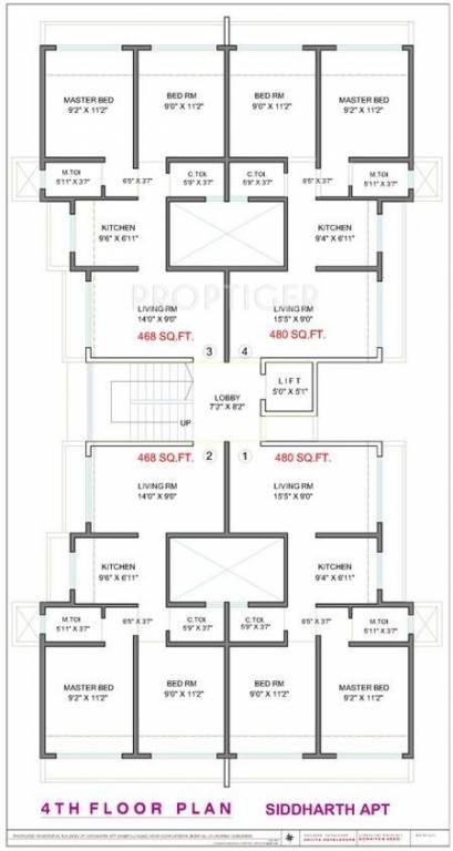 Images for Cluster Plan of Aditya Developers Mumbai Siddharth