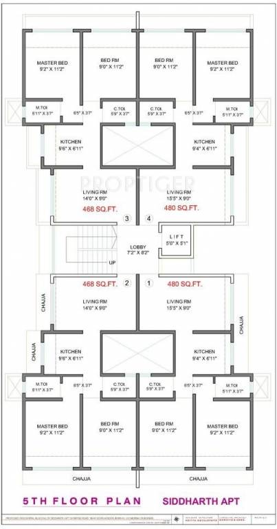 Images for Cluster Plan of Aditya Developers Mumbai Siddharth