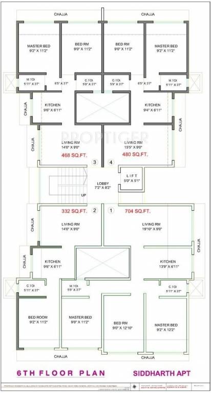 Images for Cluster Plan of Aditya Developers Mumbai Siddharth