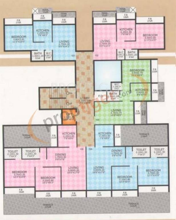  ramdev homes Single Tower Cluster Plan