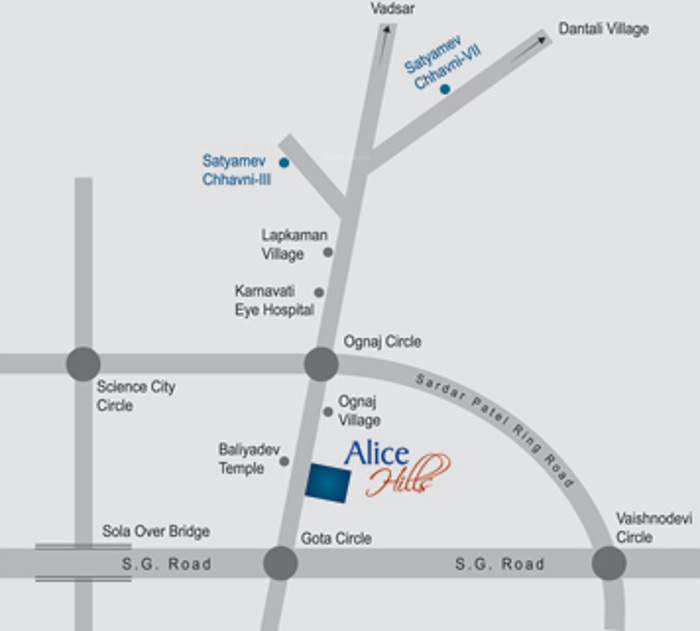  satyamev alice hills Images for Location Plan of Shree Gayatri Satyamev Alice Hills