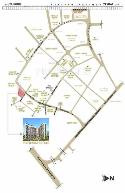 Images for Location Plan of Unique Shanti Poonam Estate
