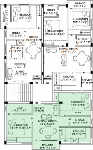 Images for Cluster Plan of Thulasi Manoj Castle