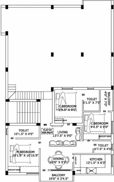 Images for Cluster Plan of Thulasi Manoj Castle