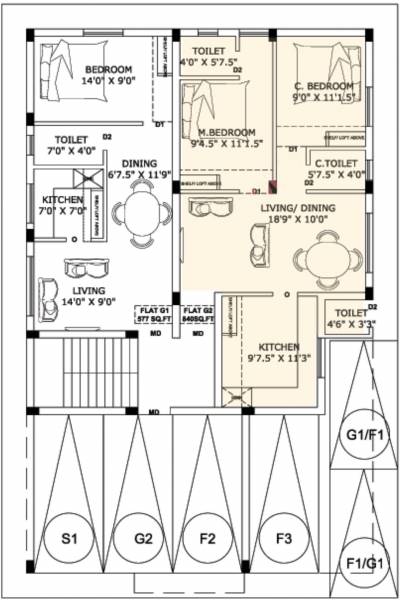 Images for Cluster Plan of Thulasi Manoj Castle