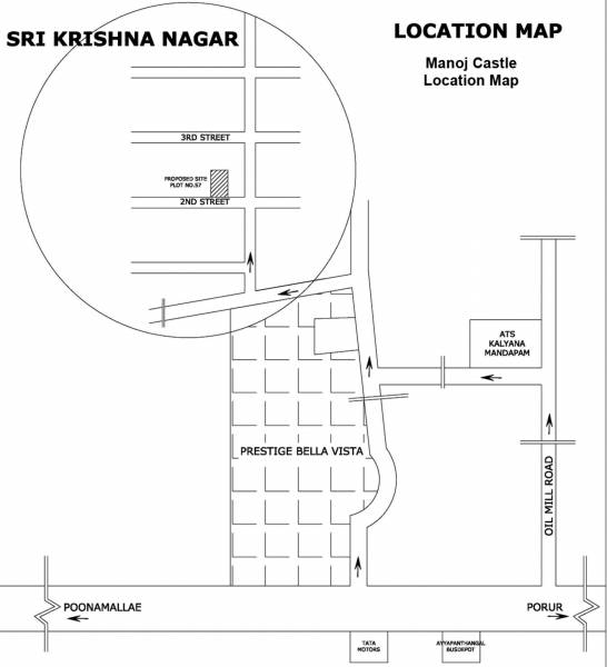 Images for Location Plan of Thulasi Manoj Castle