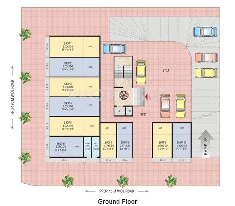 Images for Cluster Plan of Shreeji Group Builders And Developers Shreeji Palms