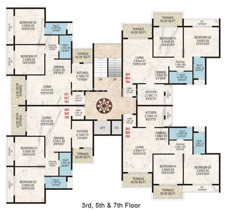 Images for Cluster Plan of Shreeji Group Builders And Developers Shreeji Palms