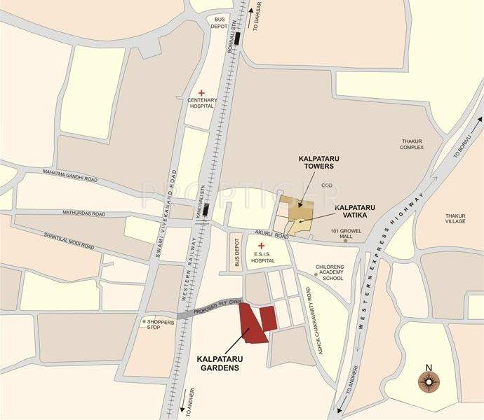  gardens ii Images for Location Plan of Kalpataru Gardens II