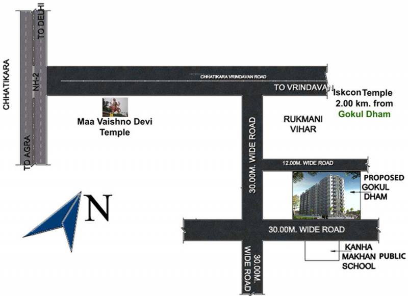  gokul-dham Images for Location Plan of KMF Builders Gokul Dham