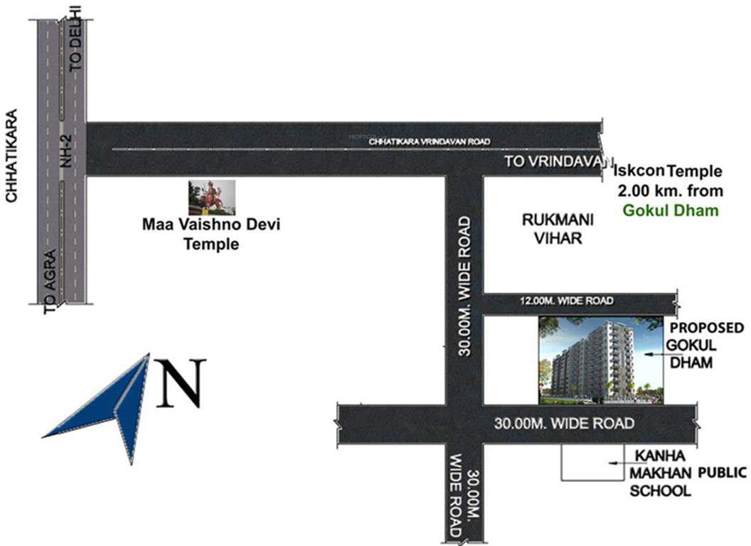 gokul dham Images for Location Plan of KMF Builders Gokul Dham