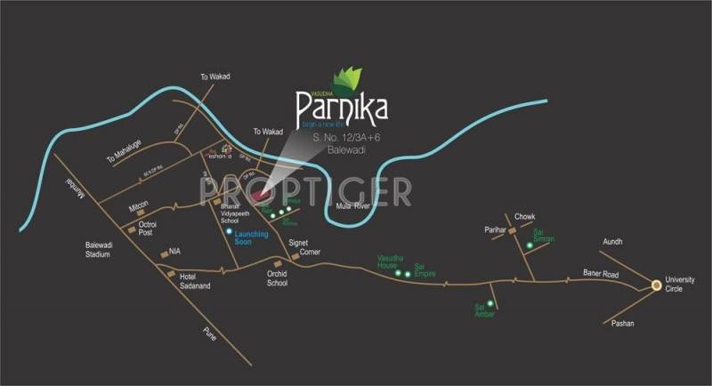  parnika Images for Location Plan of Vasudha Parnika