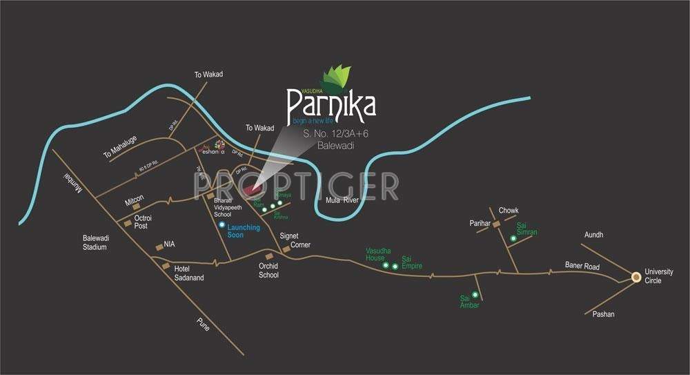 parnika Images for Location Plan of Vasudha Parnika