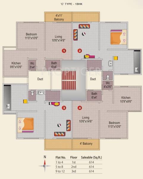  little-hearts A3 Cluster Plan