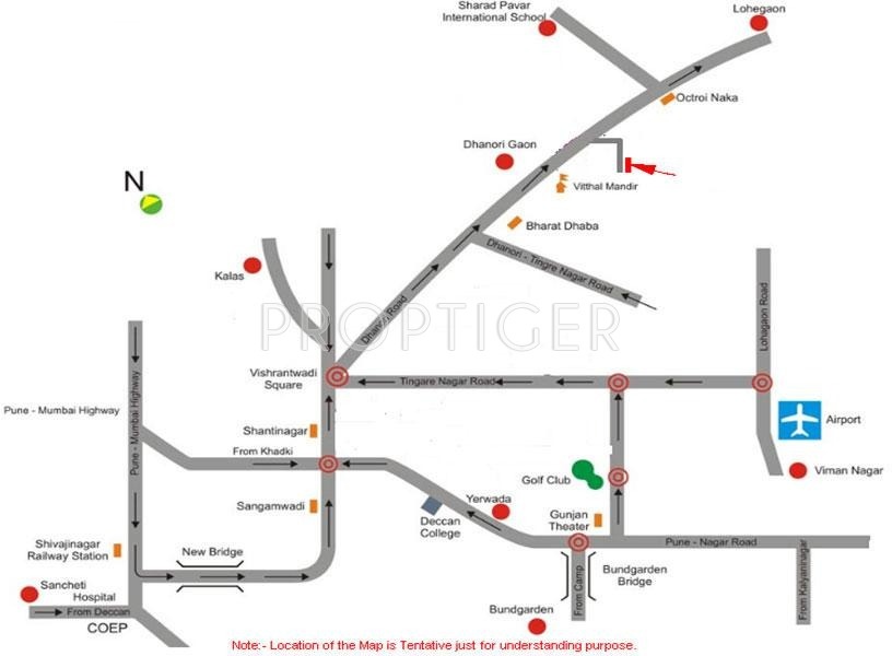 Agrawal Ventures Atharva Residency Location Plan