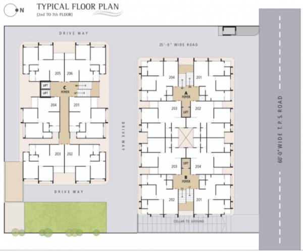  gracia Cluster Plan from 2nd to 7th Floor