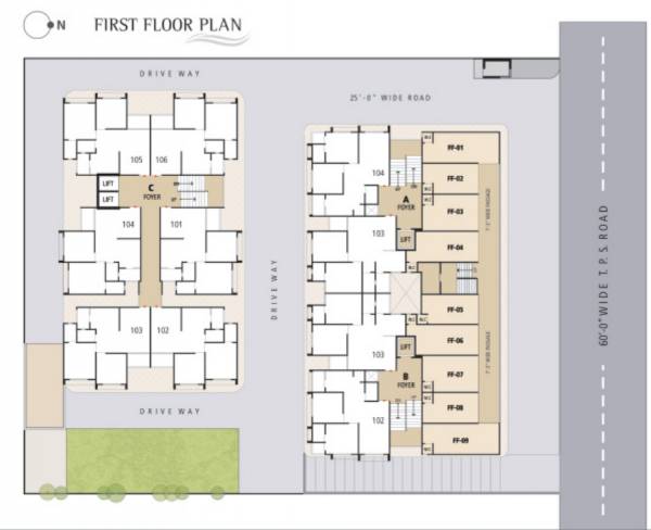  gracia Typical Floor Plan for First Floor