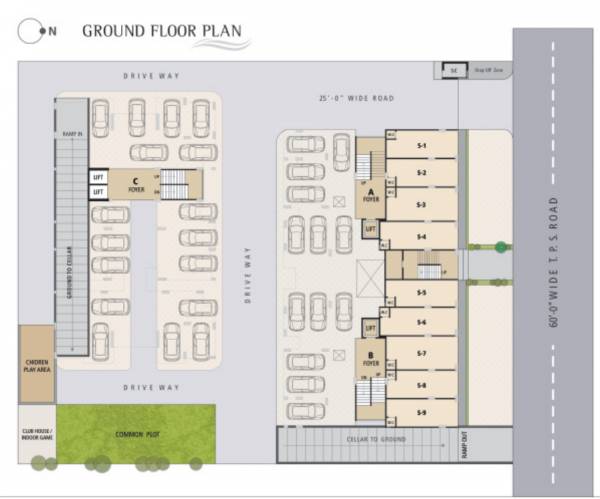  gracia Typical Floor Plan for Ground Floor