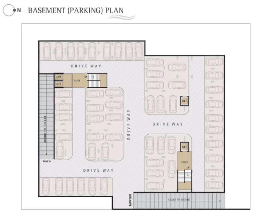  gracia Typical Floor Plan for Parking
