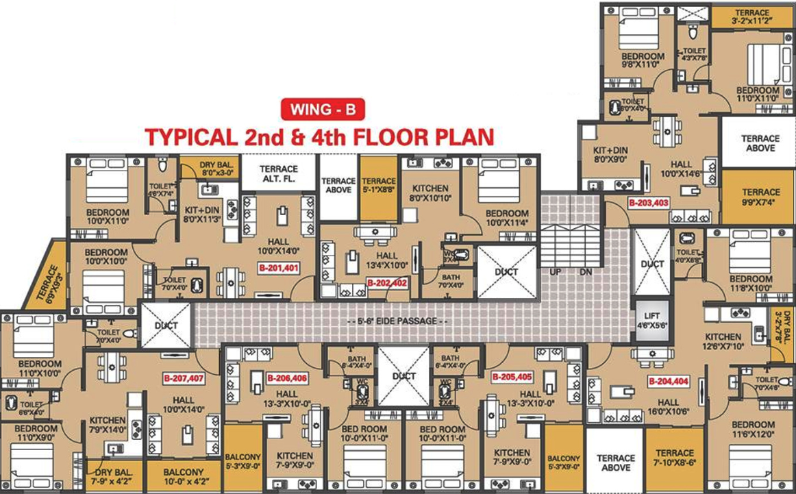  glorious Wing A Cluster Plan