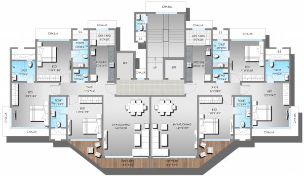 Images for Cluster Plan of S Raheja Sapphire