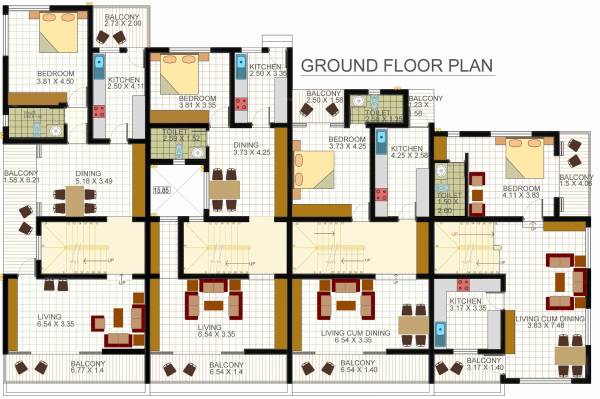 Images for Layout Plan of Pushpganga Feya Four Seasons