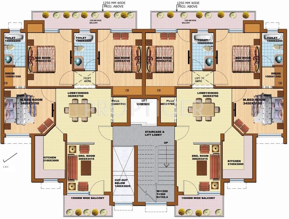 pearl floors Tower 10 Cluster Plan