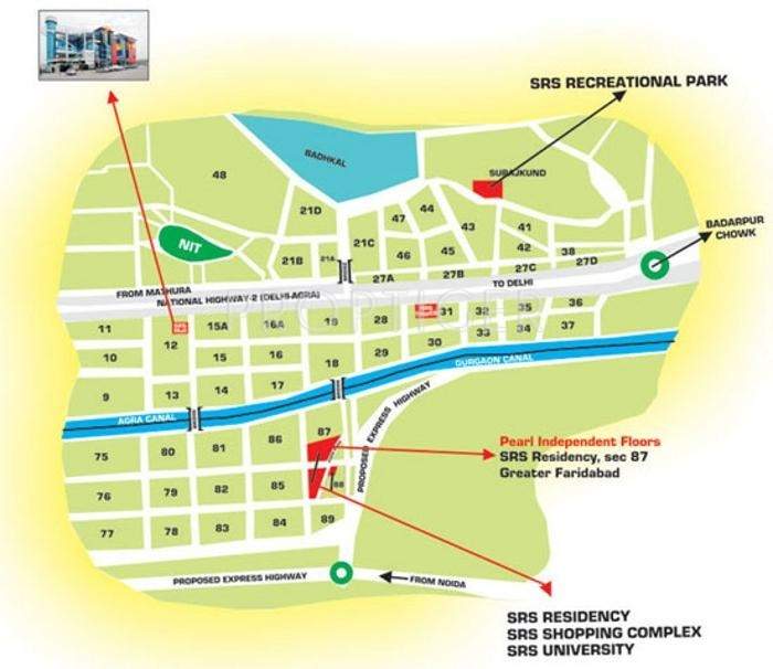 pearl floors Images for Location Plan of SRS Pearl Floors