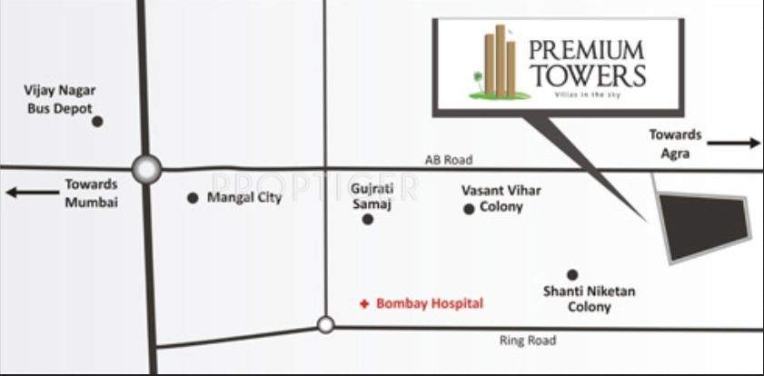 premium towers Images for Location Plan of Mirchandani Premium Towers